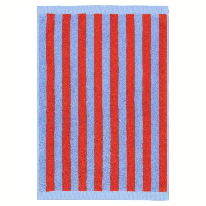 Kaksi Raitaa håndkle blå-rød - 50x70 cm - Marimekko