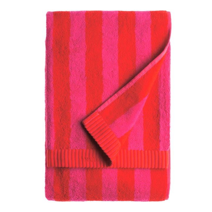 Kaksi Raitaa håndkle rødt - Badehåndkle - Marimekko