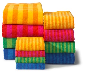 Kaksi Raitaa håndkle rødt - Badehåndkle - Marimekko