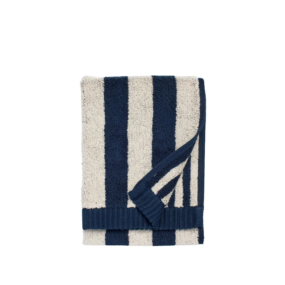 Kaksi Raitaa sand-dark blue, 30 x 50 cm Marimekko