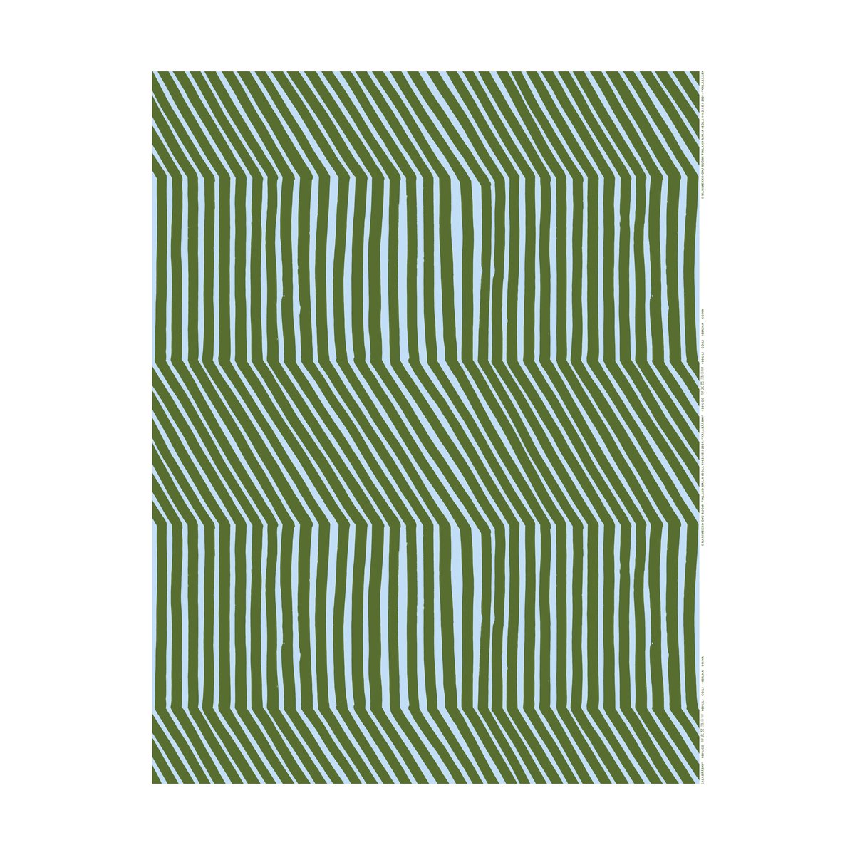 Bilde av Marimekko Kalasääski bomullsstoff Forest green-light blue