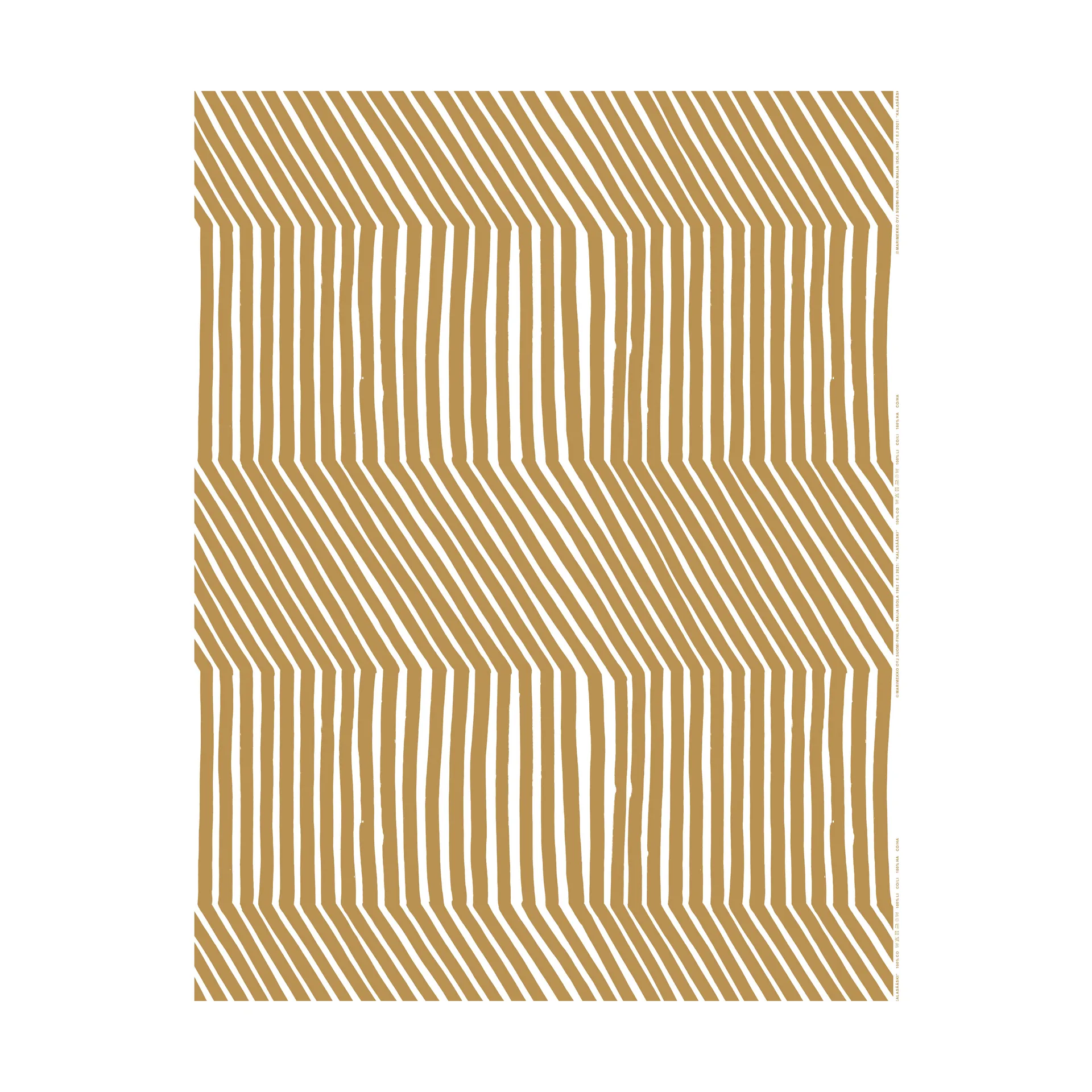 Kalasääski bomullsstoff, White-straw Marimekko