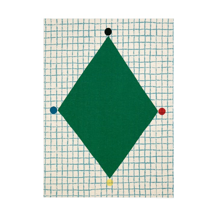 Kalendi & Losange kjøkkenhåndkle 43x60 cm 2 deler - Cotton-red-green - Marimekko