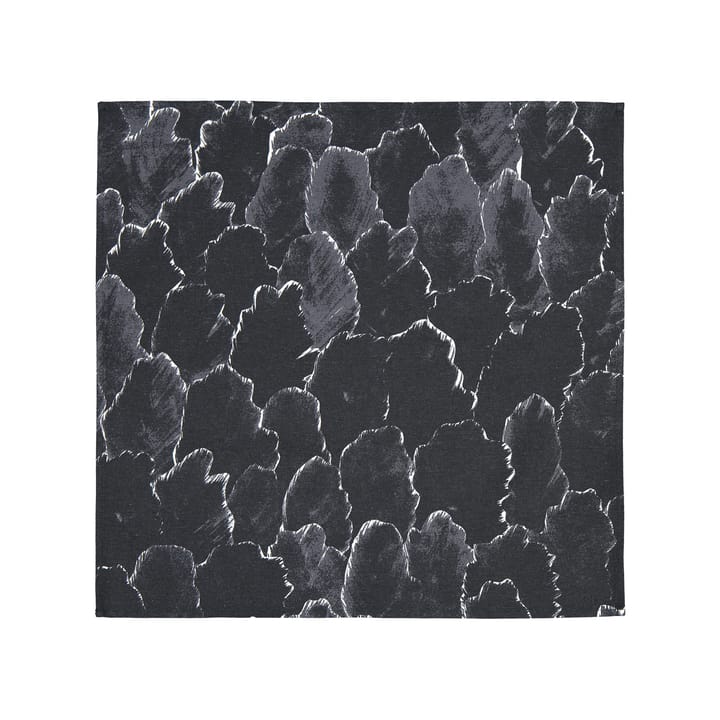 Käpykangas stoffserviett 45x45 cm - Mørkegrå-hvit - Marimekko