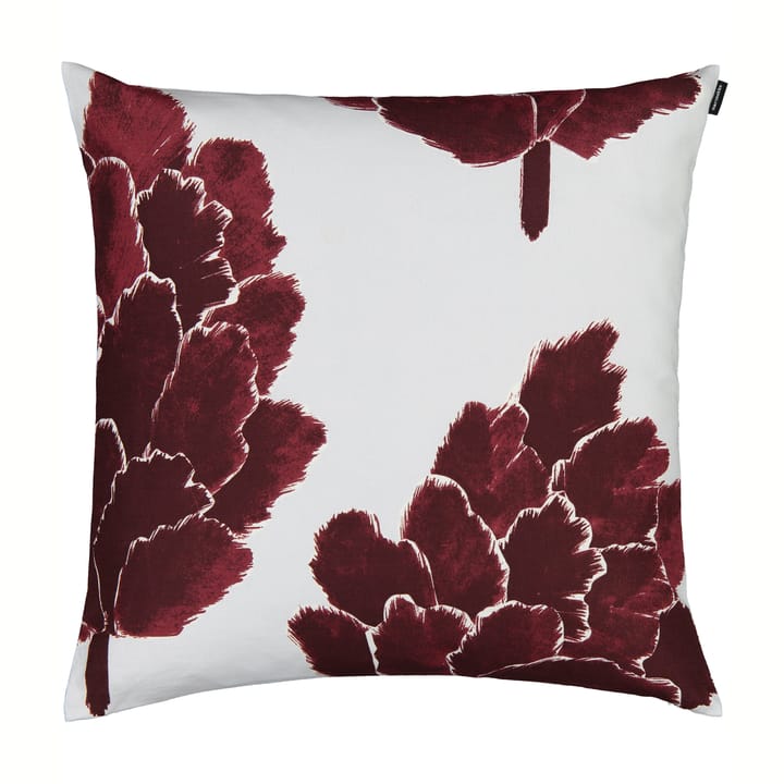 Käpykukka putetrekk 50x50 cm, Lysegrå-vinrød Marimekko