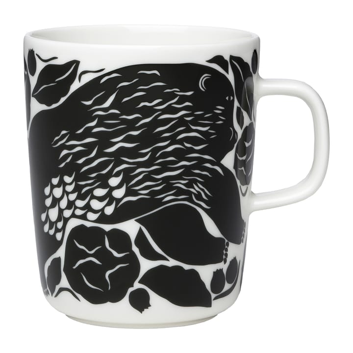 Karhuemo kopp 2,5 dl, Hvit-mørkegrønn Marimekko