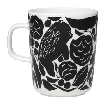 Karhuemo kopp 2,5 dl - Hvit-mørkegrønn - Marimekko