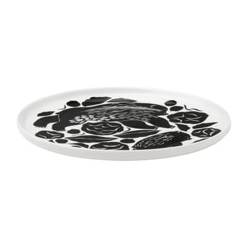 Karhuemo tallerken Ø 20 cm - Hvit-mørkegrønn - Marimekko