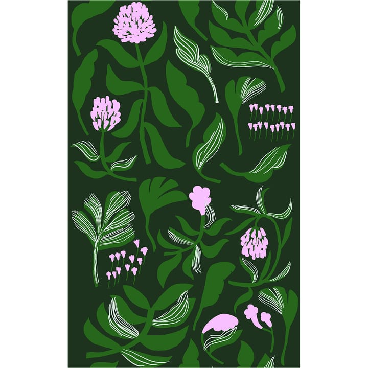 Kasivo stoff - Grønn-lilla - Marimekko