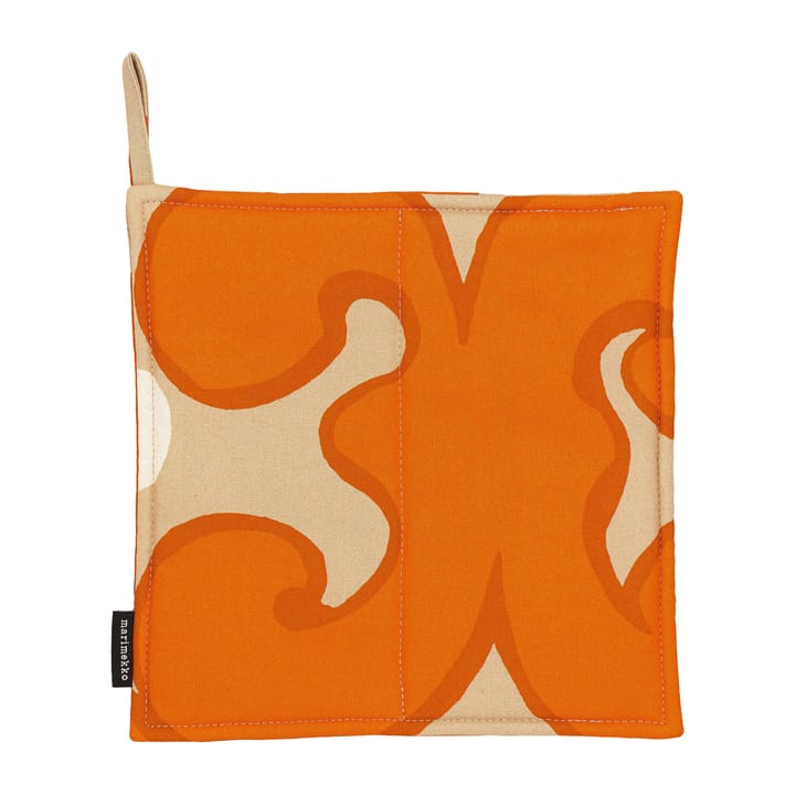 Keidas grytelapp 21,5 x 21,5 cm, Beige-oransje-hvit Marimekko