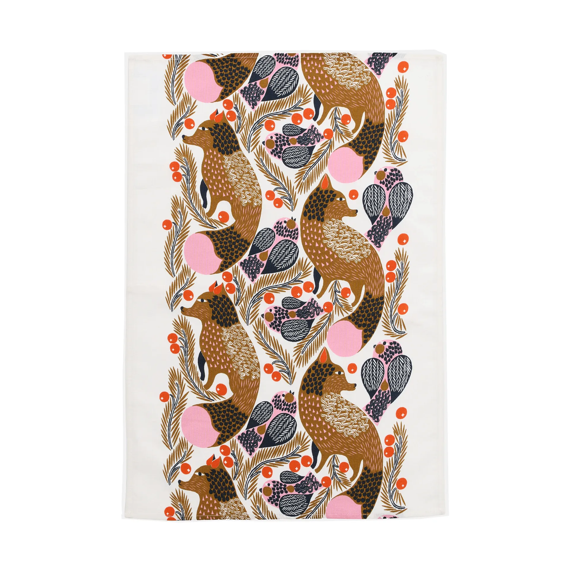 Ketunmarja kjøkkenhåndkle 47x70 cm, White-multicolor Marimekko