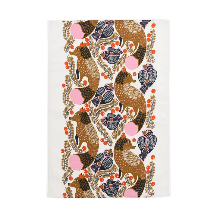 Ketunmarja kjøkkenhåndkle 47x70 cm - White-multicolor - Marimekko