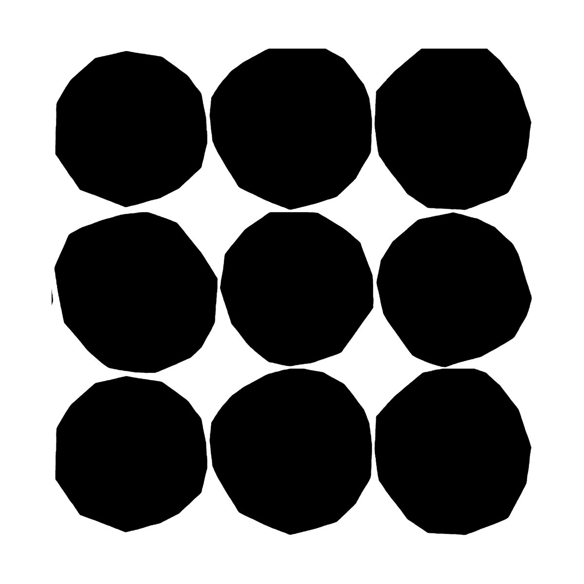 Marimekko Kivet servietter 33x33 cm 20-pk Black-White