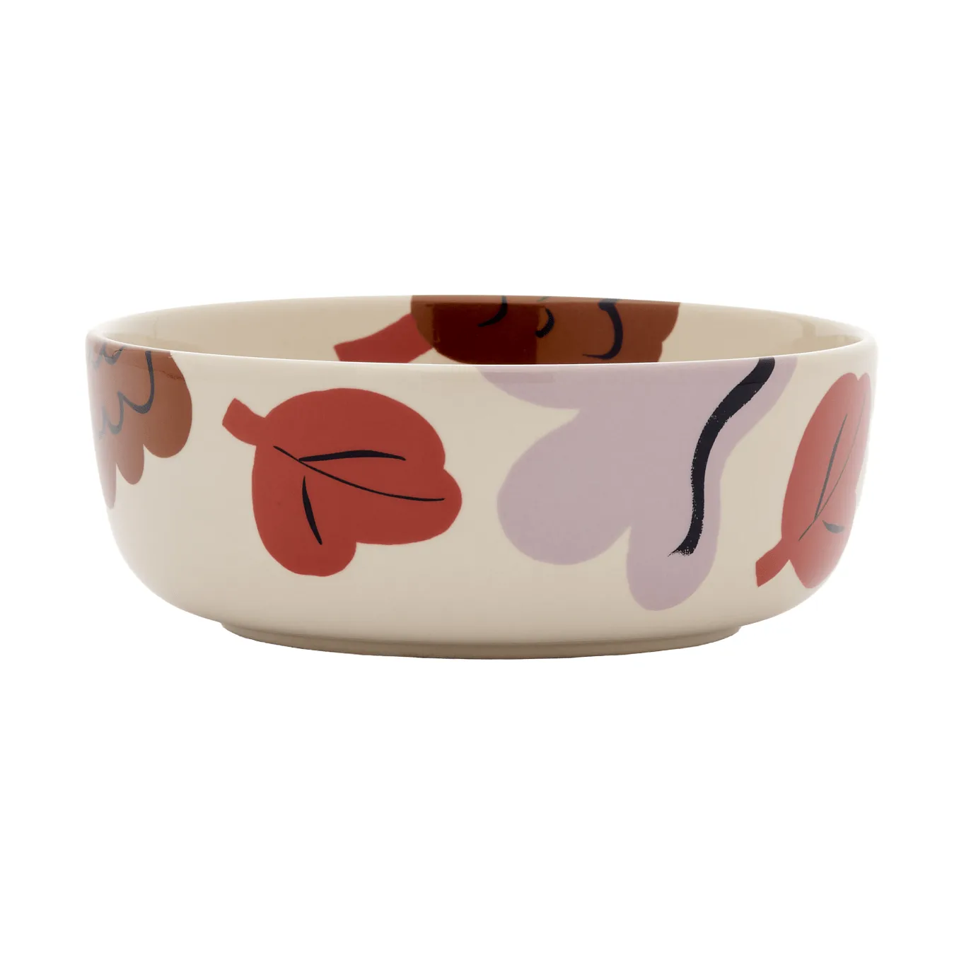 Kukasta Kukkaan bolle, Stoneware-plomme-bronse-terrakotta, 40 cl Marimekko