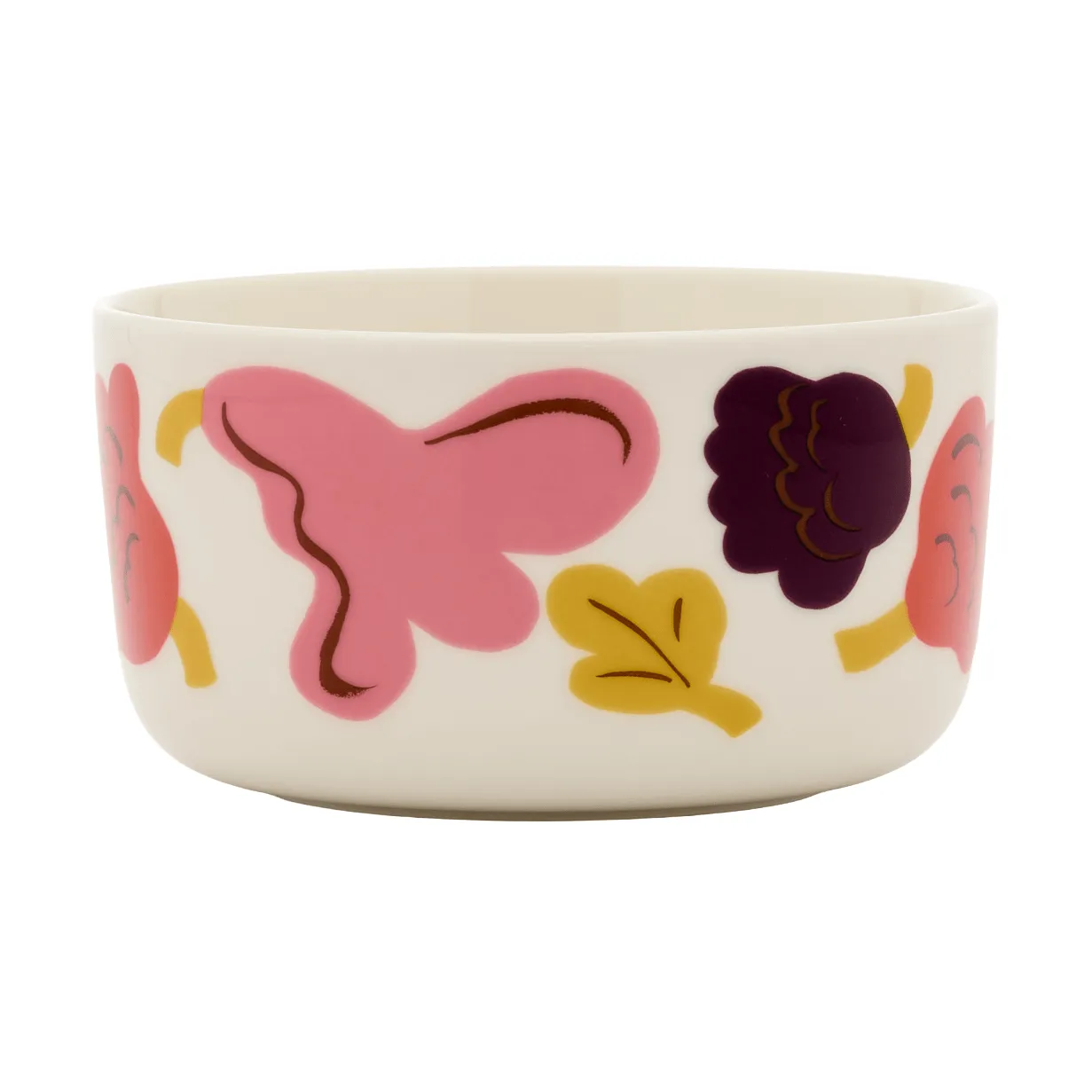 Kukasta Kukkaan bolle, White-pink-terrac-plum, 50 cl Marimekko