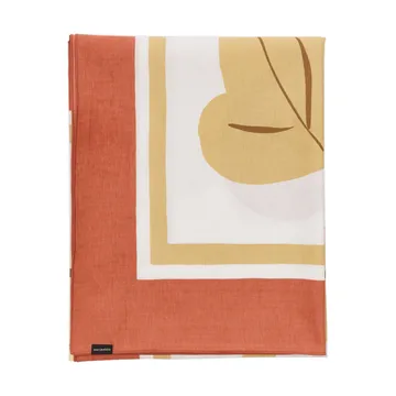 Kukasta Kukkaan duk - White-terrac-ochre-plum, 140x140 cm - Marimekko