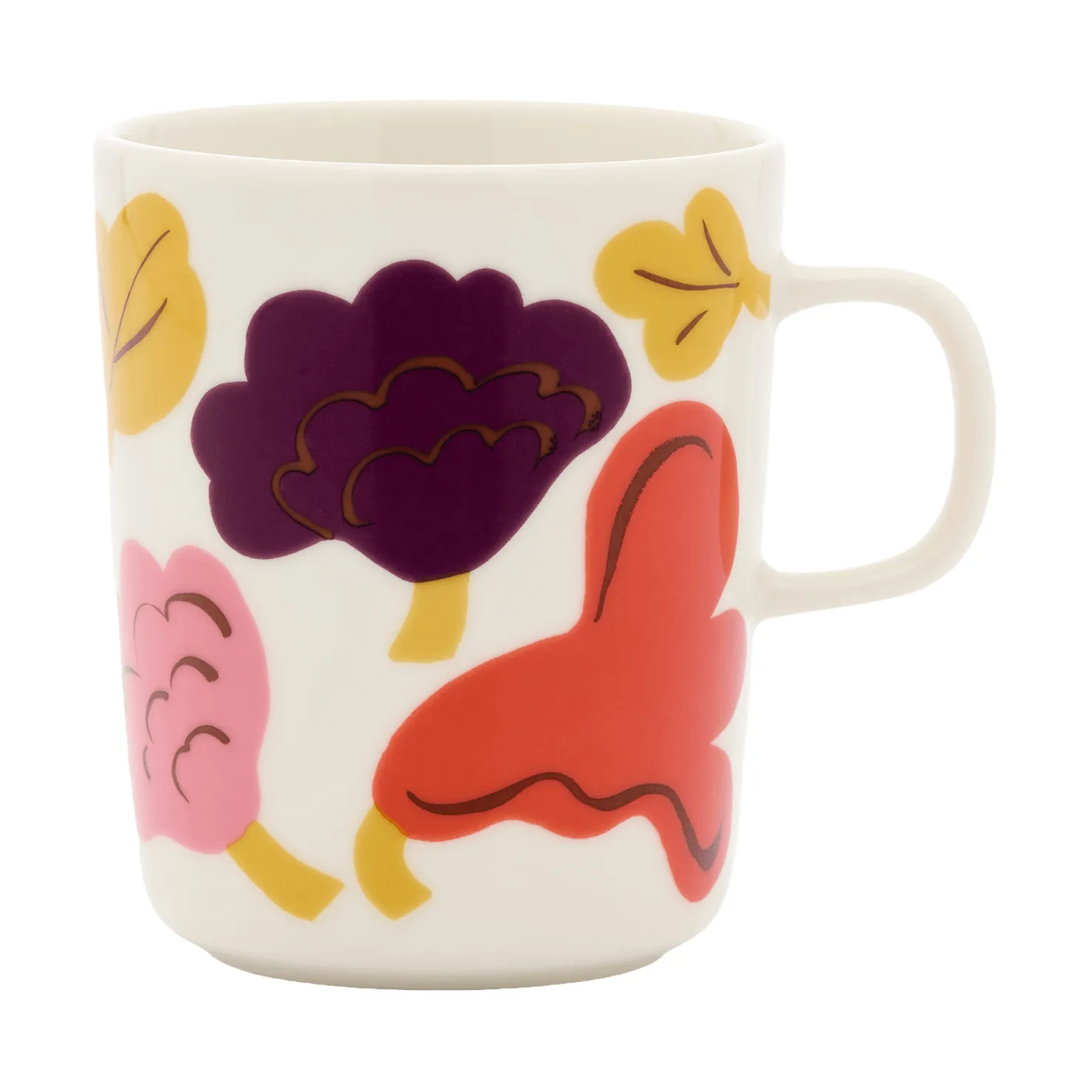 Kukasta Kukkaan krus, White-rosa-terrac-plomme, 25 cl Marimekko