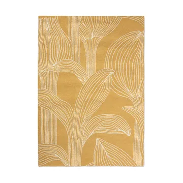 Kukat puhkeavat teppe outdoor - Straw, 140x200 cm - Marimekko