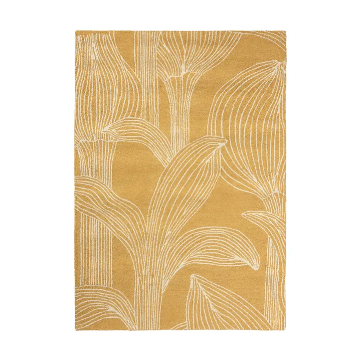 Kukat puhkeavat teppe outdoor - Straw, 160x230 cm - Marimekko