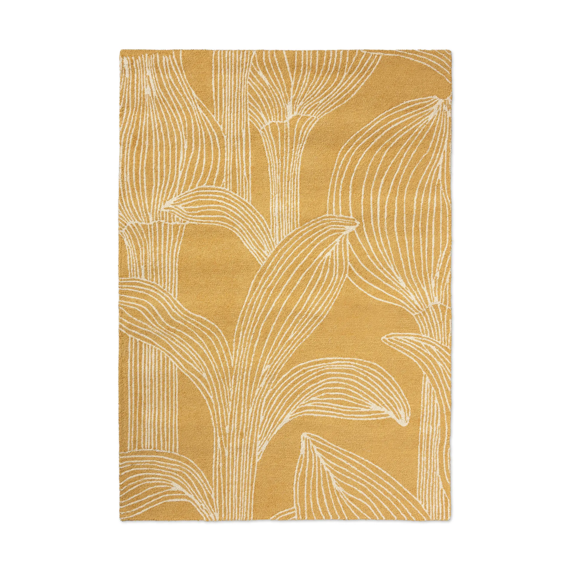 Kukat puhkeavat teppe outdoor, Straw, 250x350 cm Marimekko