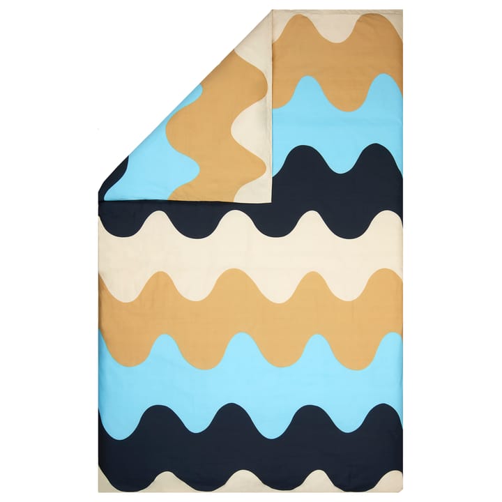Lokki dynetrekk 150x210 cm - Beige-blå - Marimekko