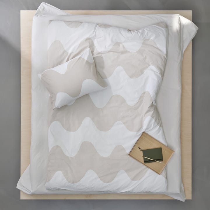 Lokki dynetrekk 150x210 cm, Beige-hvit Marimekko