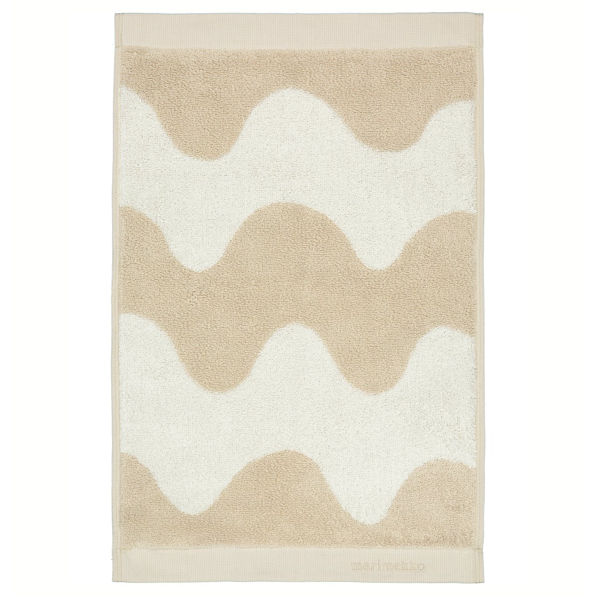 Bilde av Marimekko Lokki håndkle beige-hvit 30x50 cm