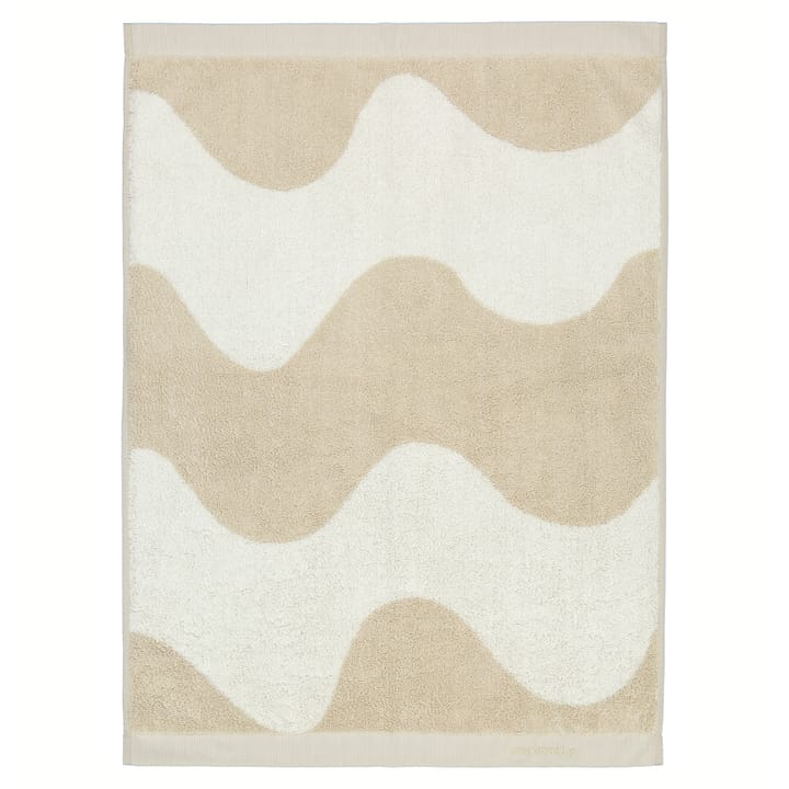 Lokki håndkle beige-hvit - 50x70 cm - Marimekko