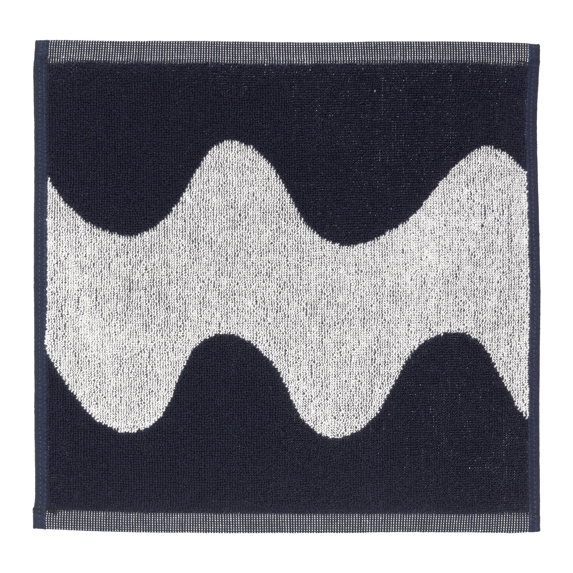 Lokki håndkle mørkeblå-hvit, 30 x 30 cm Marimekko