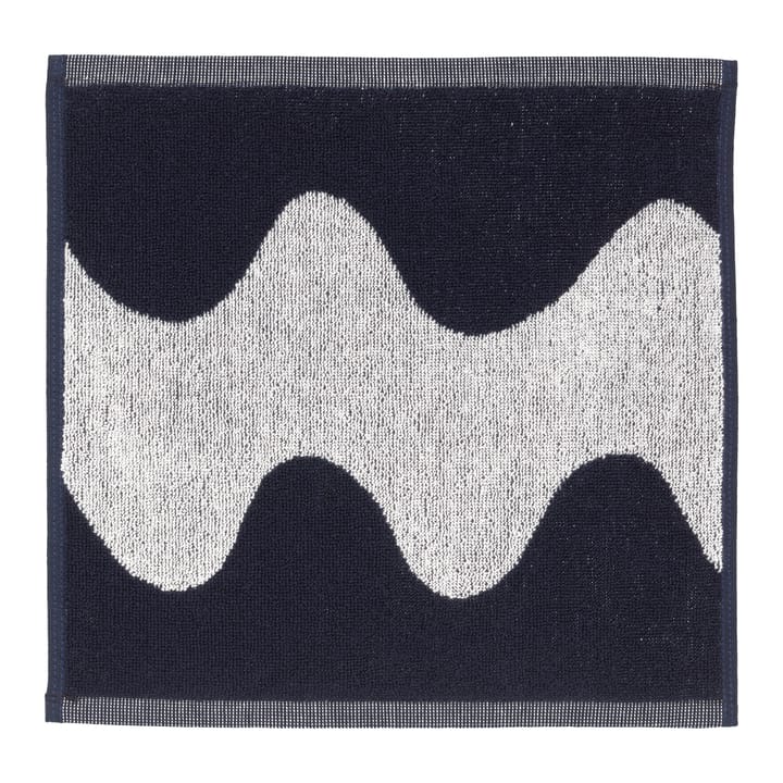 Lokki håndkle mørkeblå-hvit - 30 x 30 cm - Marimekko