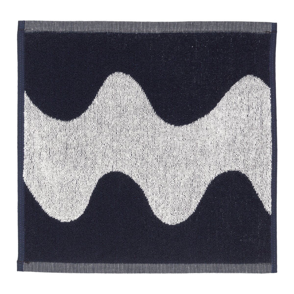 Bilde av Marimekko Lokki håndkle mørkeblå-hvit 30 x 30 cm