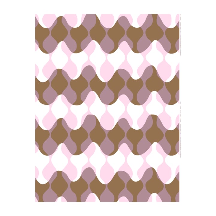 Lokki Pergola tekstil, Hvit-lilla-brun Marimekko