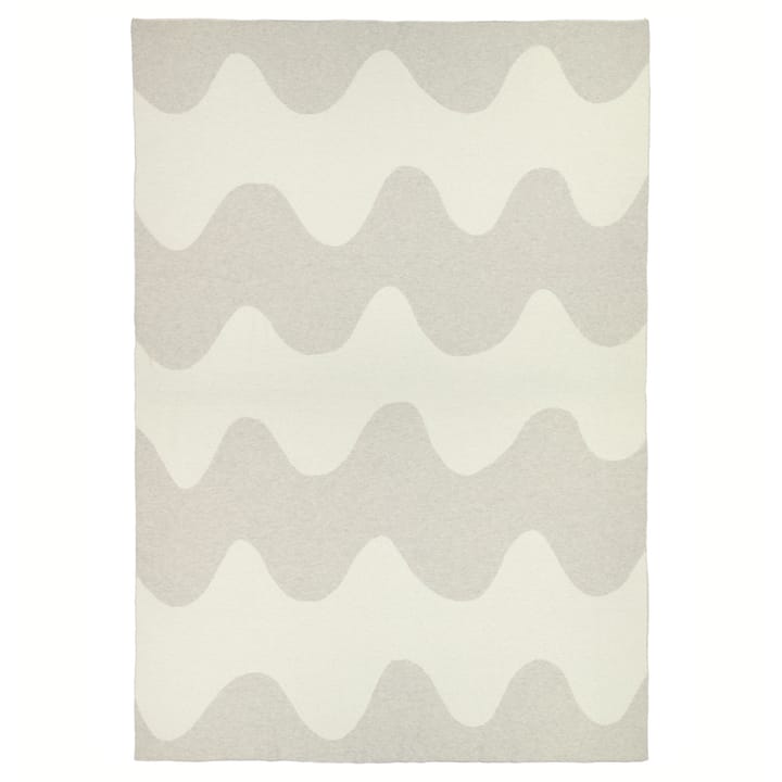 Lokki pledd strikket 130x180 cm, Beige-hvit Marimekko