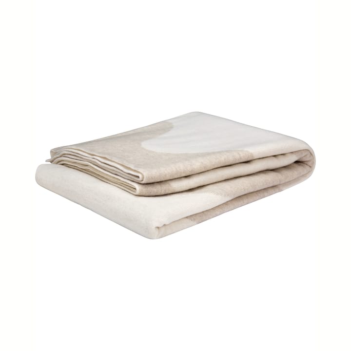 Lokki pledd strikket 130x180 cm, Beige-hvit Marimekko