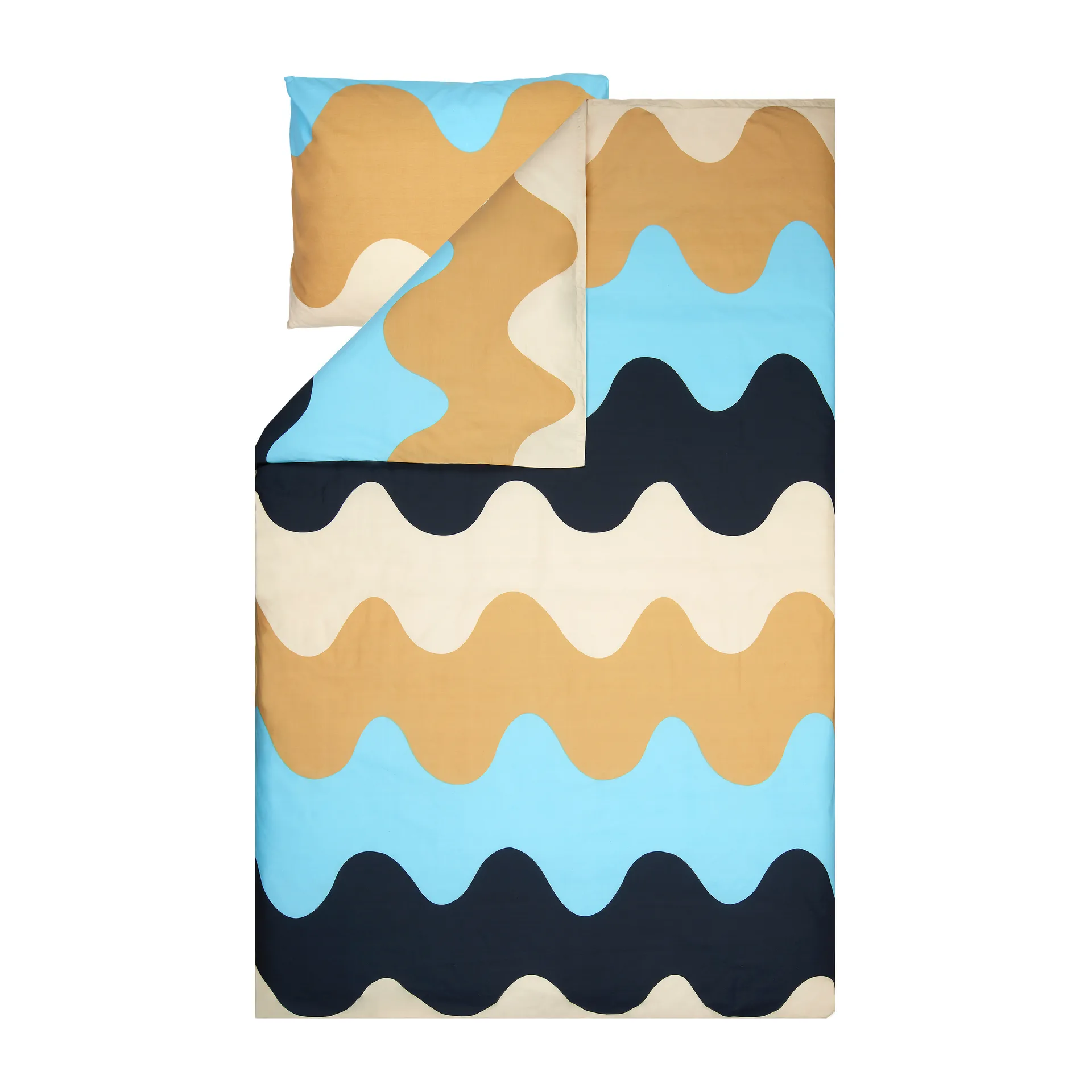 Lokki putetrekk 50x60 cm, Beige-blå Marimekko
