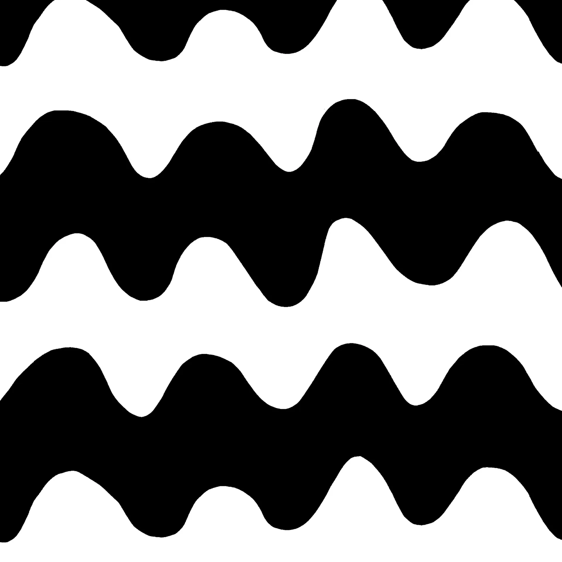 Lokki tekstil, svart-hvit Marimekko