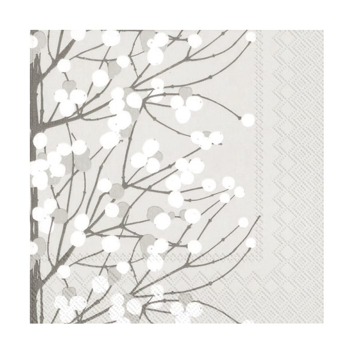 Lumimarja serviett 33x33 cm 20-pk - Grå - Marimekko