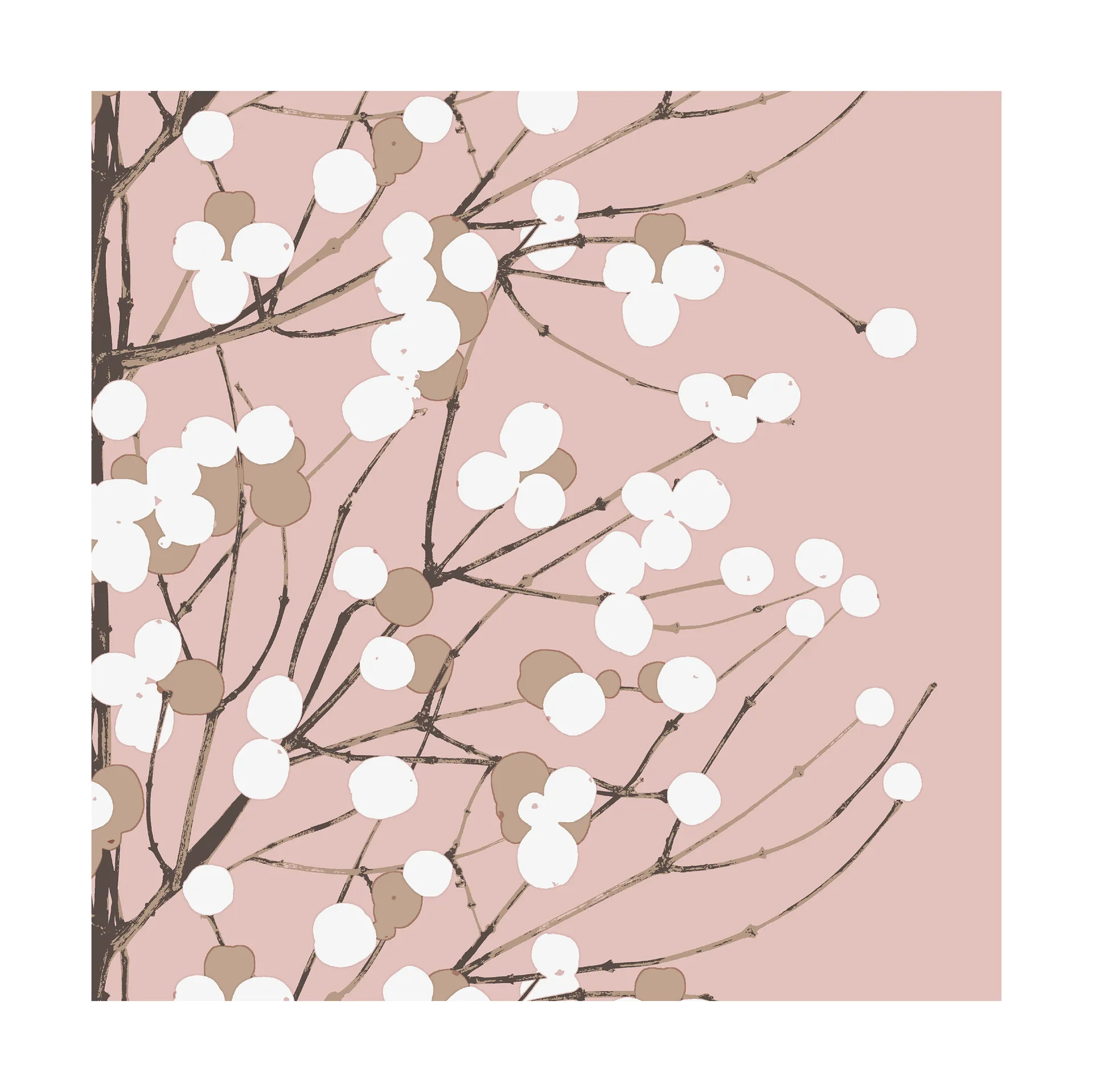 Lumimarja serviett 33x33 cm 20-pk, Rose Marimekko