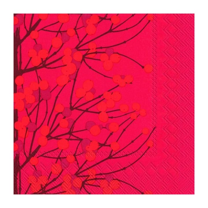 Lumimarja serviett 40x40 cm 20-pakning, Red Marimekko