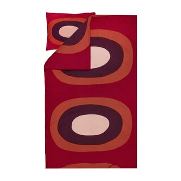 Melooni dynetrekk 210 x 150 cm - rød-brun-lilla - Marimekko