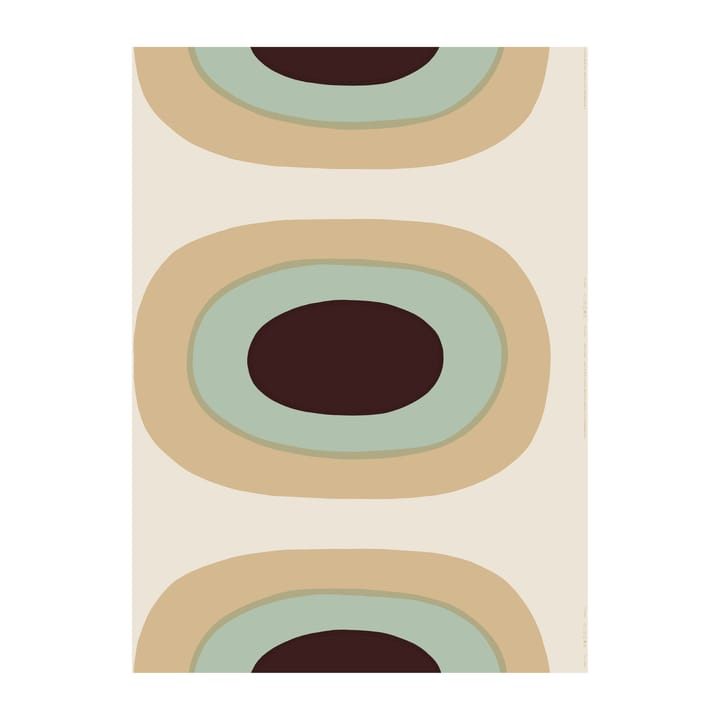 Melooni tøy bomull-lin - Beige-mint - Marimekko