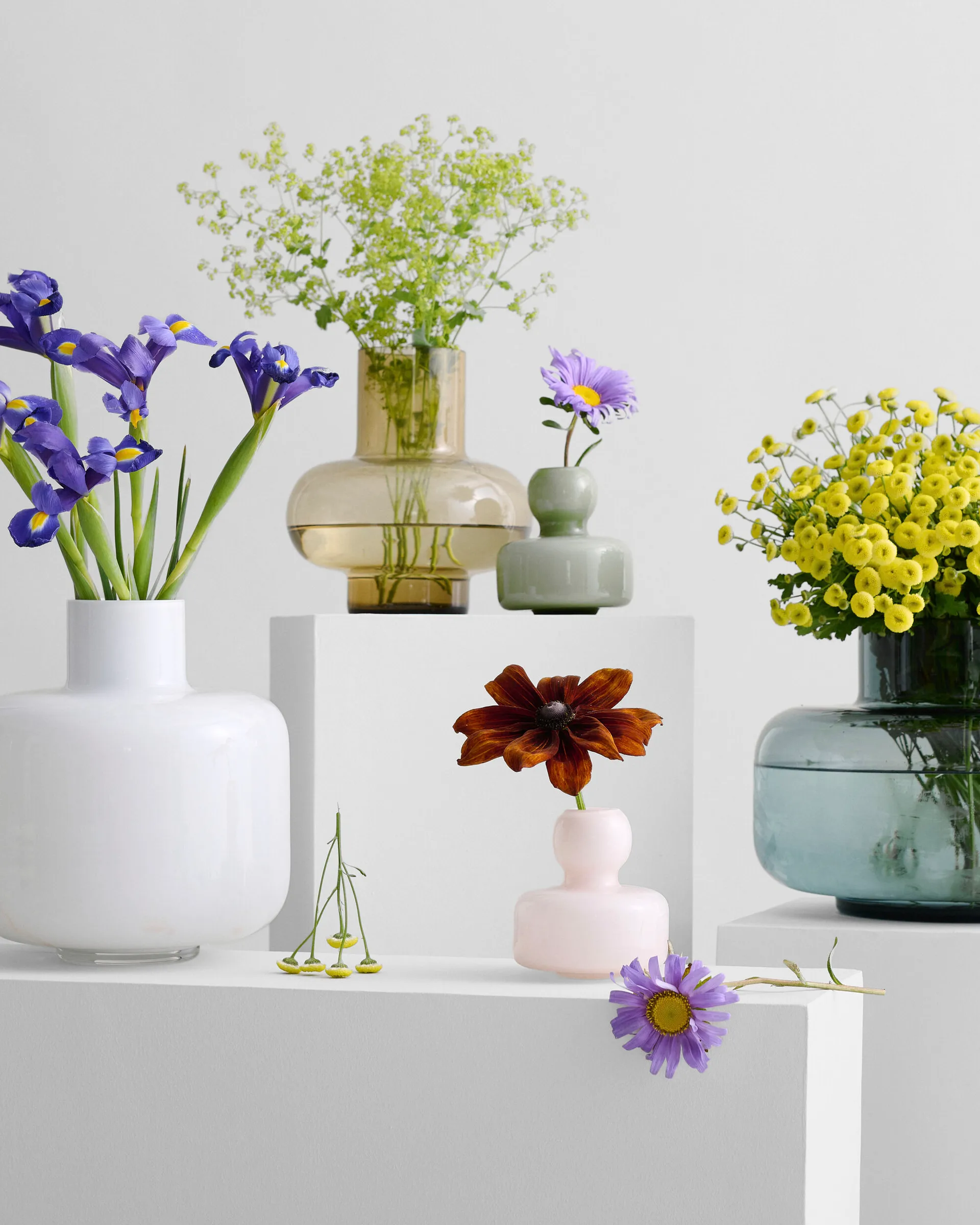 Ming vase, hvit Marimekko
