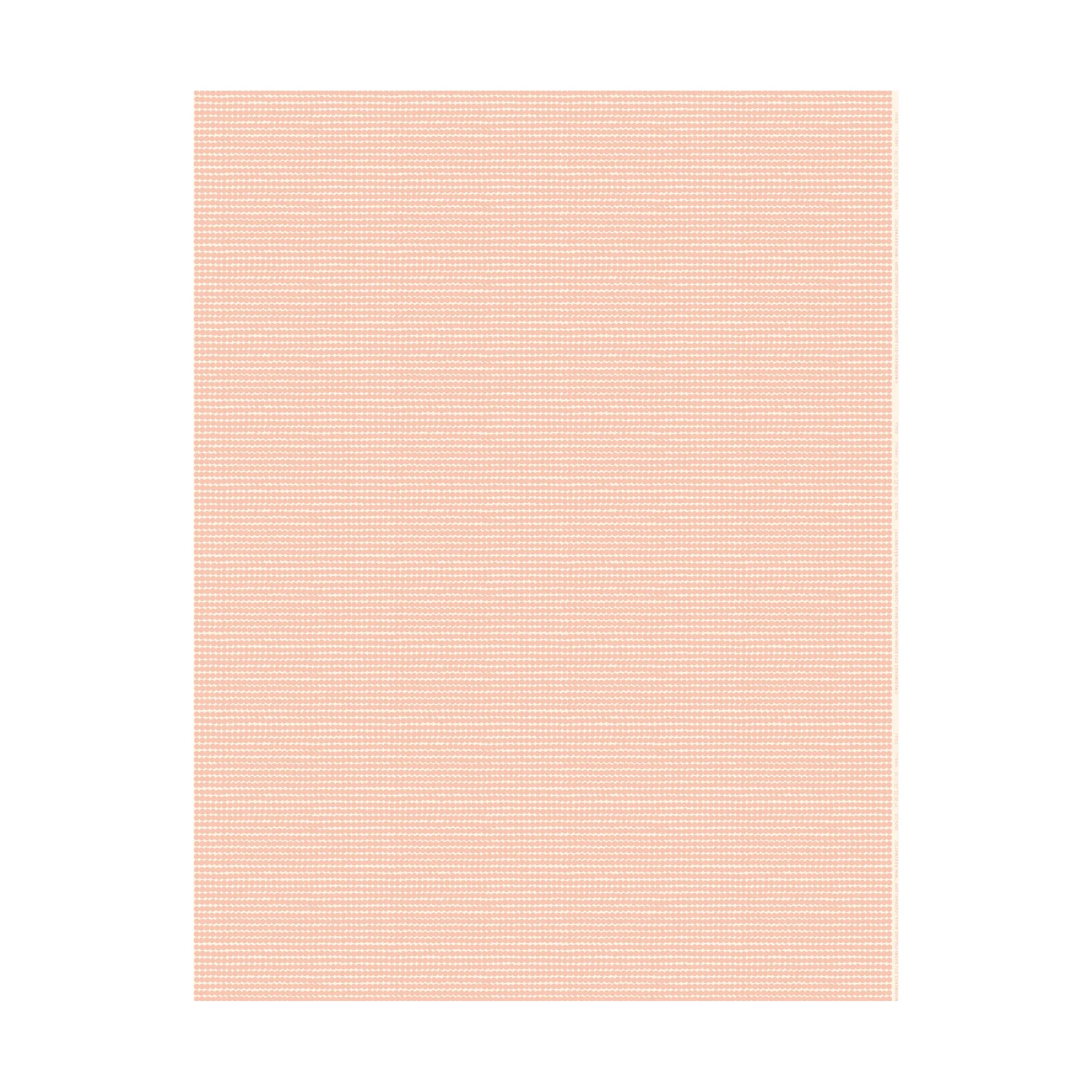 Mini Räsymatto voksduk, Cotton-peach Marimekko