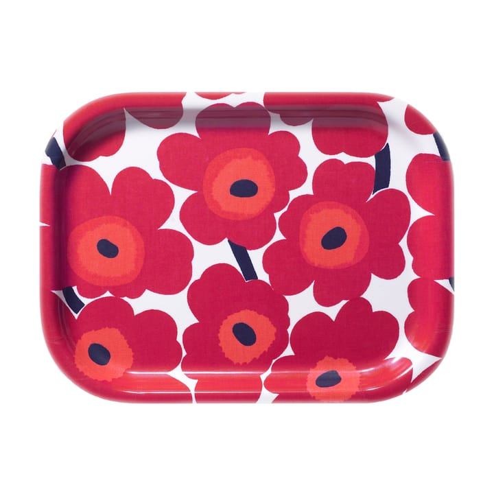 Mini Unikko brett, Rød-hvit Marimekko