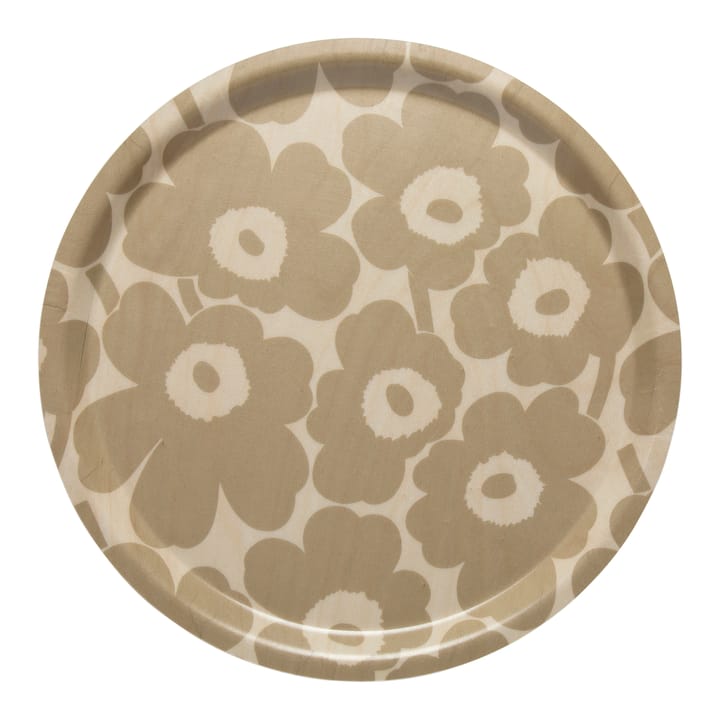 Mini Unikko serveringsbrikke - Lysebrun-beige - Marimekko