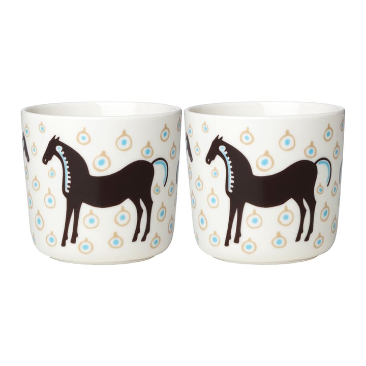 Musta Tamma kaffekopp 20 cl 2-pakning, Hvit-brun-beige Marimekko