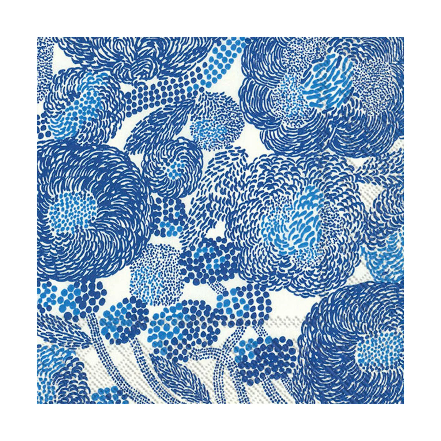 Mynsteri servietter 33x33 cm 20-pk, Cream blue Marimekko