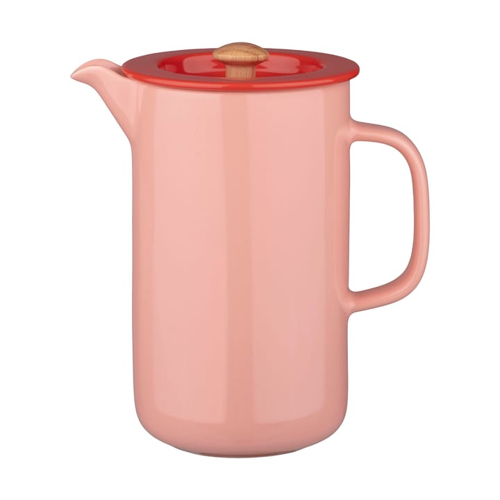 Oiva presskanne - Salmon red-tomato red - Marimekko