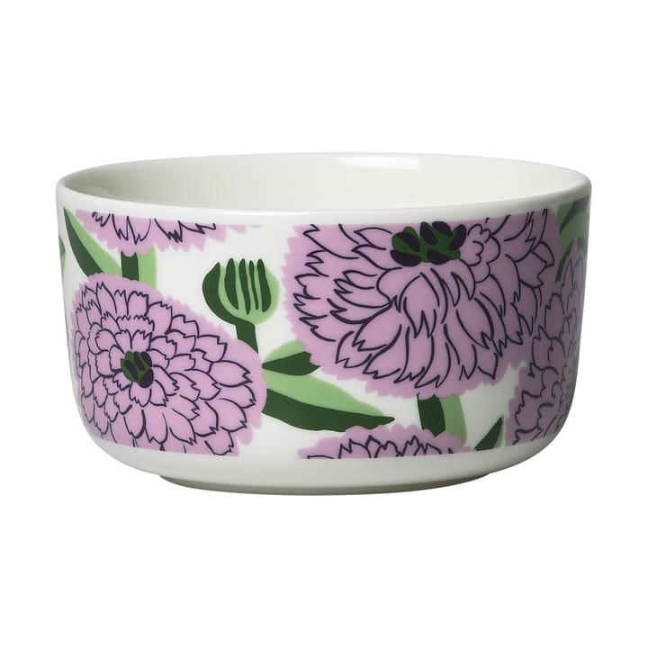 Oiva Primavera skål 50 cl - Hvit-lilla-grønn - Marimekko