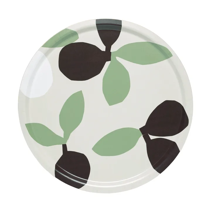 Omppo brett - Linen, sage, black brown, white, 46 cm - Marimekko